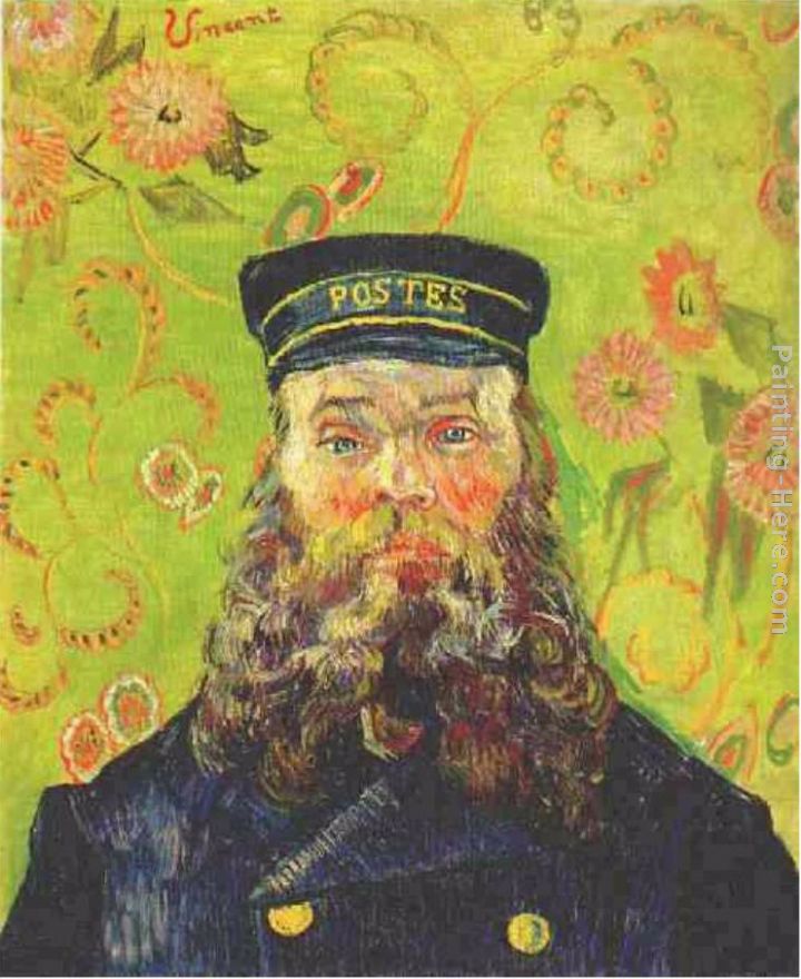Portrait of the Postman Joseph Roulin painting - Vincent van Gogh Portrait of the Postman Joseph Roulin art painting